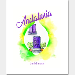 Andalusia Spain Lavender & Lemons Design Posters and Art